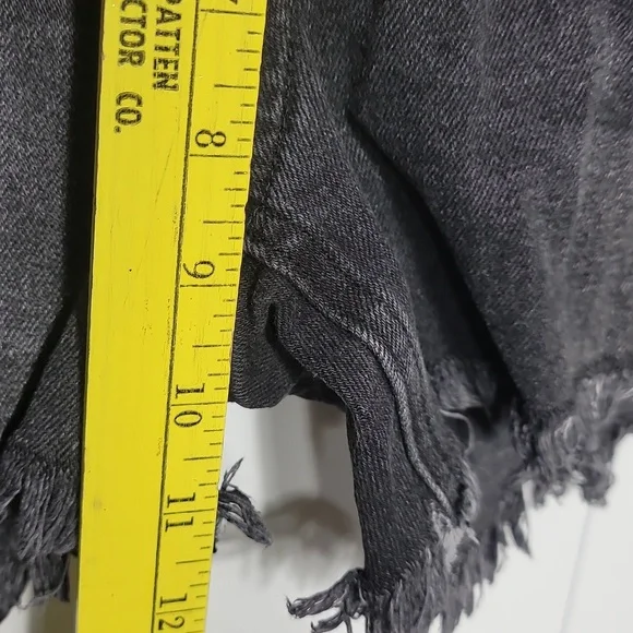 JBD Charcoal Black Distressed Jean Shorts - Picture 5 of 7